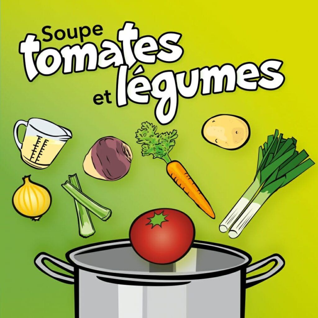 Soupe tomates et légumes