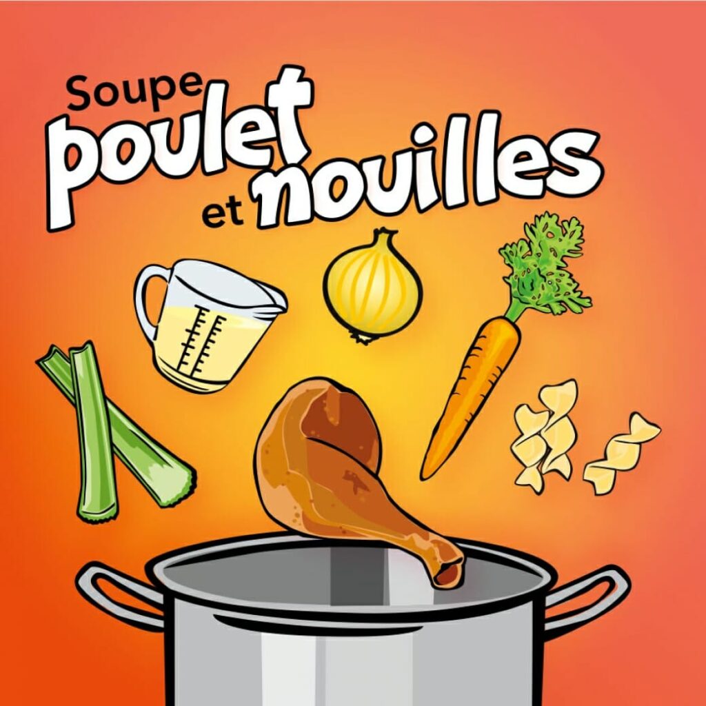 Soupe poulet et nouilles