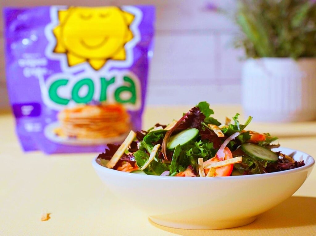 Juliennes de crêpes style croutons